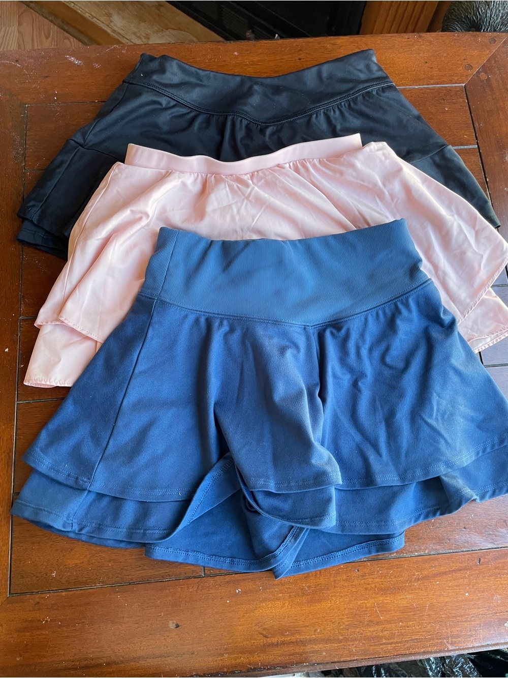 Girls  Active Skort - Blue, Pink & Black